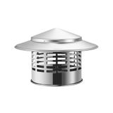 Baca kapağı, 304 Paslanmaz Çelik Baca Kapağı Şömine ve Soba Borusu için Hava Koşullarına Dayanıklı Yağmur Başlığı 75mm İç Çap Çatı Havalandırma Koruyucu Dayanıklı ve Paslanmaya Dayanıklı