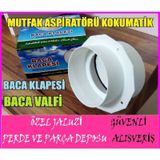Baca Klapesi-Baca Valfi-Kokumatik-Mutfak Aspiratörü Boru Kapağı