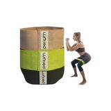 Bacak Direnç Bantları - Glutes, Uyluk ve Bacaklar Için Ganimet Bantları - Farklı Direnç Seviyelerine Sahip 3 Renk Kodlu Bant Seti - Seyahat Çantasıyla - 001-Beyaz