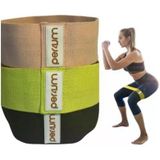 Bacak Direnç Bantları - Glutes, Uyluk Ve Bacaklar İçin Ganimet Bantları - Farklı Direnç Seviyelerine Sahip 3 Renk Kodlu Bant Seti - Seyahat Çantasıyla Egzersiz Yapmak İçin Esnek Ve Güçlü