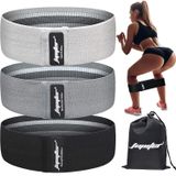 Bacaklar ve için Direnç Bantları, Kalça Bantları, Geniş Egzersiz Bantları, Squat Glute Kalça Antrenmanı için Spor (3'lü Set)