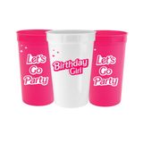 Bach Bride Let's Go Party Pembe Kupalar - 12 adet | Pembe Doğum Günü Partisi, Doğum Günü İçecekleri, Sevimli Parti Kupaları