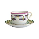 Baci Milano Amazzonia 350 ml Tek Kişilik 2 parça Tabaklı Cappucino Fincanı