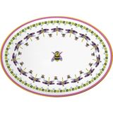 Baci Milano Amazzonia 36 cm Porselen Oval Servis Tabağı