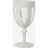 Baci Milano Bi-Color Beyaz Akrilik Kadeh 17,8 Cm