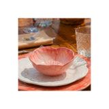 Baci Milano Botanica Çiçek Desenli Melamin Mercan Rengi Çukur Tabak 18 cm