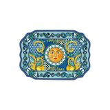 Baci Milano Çok Renkli Tepsi SICILY TEPSİ 47X33 CM MAVİ
