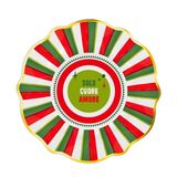 Baci Milano Dolce Vita 6'lı Amore Pasta Tabağı 21 cm Porselen