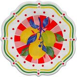 Baci Milano Dolce Vita Limon 6'lı Pasta Tabağı 22 cm Melamin - 0 - 3 lt - Yeşil