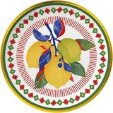 Baci Milano dolce Vita Limon Desenli Servis Tabağı 16 cm - 0,21 lt - Yeşil
