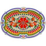 Baci Milano Dolce Vita Oval Servis Tabağı / Tepsi 50 Cm, Melamin - 0,21 lt - Kırmızı