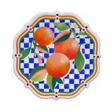 Baci Milano Dolce Vita Portakal 6'lı Pasta Tabağı 22 cm Melamin