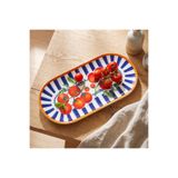Baci Milano Dolce Vita Tomatos Oval Tepsi 11X24 cm Porselen