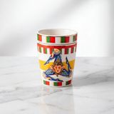 Baci Milano Dolce Vita Trinacria Kapaklı Espresso Fincanı 7 cm Porselen