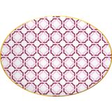 Baci Milano Firenze 31 cm Porselen Oval Servis Tabağı