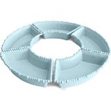 Baci Milano Joke Table-Kitchen Melamin 5'li Aqua Meze Tabağı