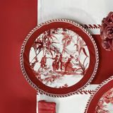 Baci Milano Le Rouge 31 cm Porselen Kek Tabağı