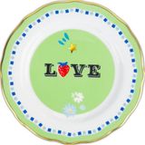 Baci Milano Mamma Mia 16 cm Love Yazılı Tatlı Tabağı