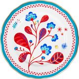 Baci Milano Mamma Mia 28 cm Yaprak Desenli Yemek Tabağı
