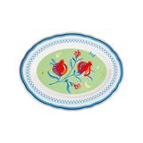 Baci Milano Mamma Mia 34x25 cm Nar Desenli Oval Servis Tabağı