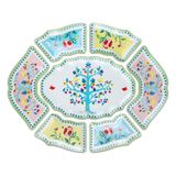 Baci Milano Mamma Mia Ağaç Desenli 7 Parça 50 cm x 60 cm Meze Tabağı