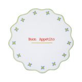 Baci Milano Mamma Mia Buon Appetito İşlemeli 40 cm Yeşil Amerikan Servisi