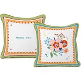 Baci Milano Mamma Mia Flower Renkli Pamuklu Yastık 60 x 60 cm - Standart