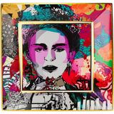 Baci Milano Street Art Gift Servis Tabağı 25 cm x 25 cm Frida - 25 x 25 cm