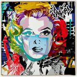 Baci Milano Street Art Servis Tabağı 27 cm x 27 cm Marilyn - 27 x 27 cm