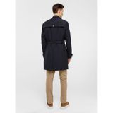 Back And Bond Regular Fit Trençkot, L, Regular Fit Trençkot, Lacivert, Erkek