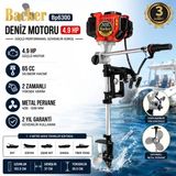 Backer Bp6300 Japon Tekne Deniz Bot Kayık Motoru 4.9Hp