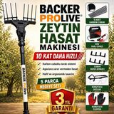 Backer Prolive Devir Ayarlı Zeytin Hasat Makinası + 5 Parça Aksesuar