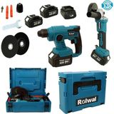 Backer Rolwal Şarjlı Hilti-Şarjlı Taşlama 2'li Set 21 V 4,0 Ah
