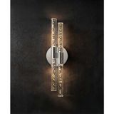 Backhome Bubbleflux Dubble Medium 40 cm Modern Tasarım LED Aplik - Duvar Lambası - Gümüş - Pilli - Günışığı