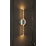 Backhome Bubbleflux Medium 40 cm Modern Tasarım LED Aplik - Duvar Lambası - Gümüş - Pilli - Günışığı - PİLLİ