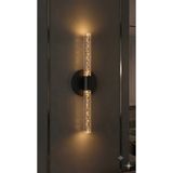 BACKHOME Bubbleflux Medium 40 cm Modern Tasarım LED Aplik - Duvar Lambası - Siyah - Pilli - Günışığı