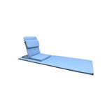 Backjack Meditasyon Sandalyesi, Sırt Destekli Yer Minderi + 60X180 Kumaş Mat - BACKJACK 3XL (Buz Mavisi)