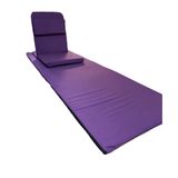 Backjack Meditasyon Sandalyesi, Sırt Destekli Yer Minderi + 60X180 Kumaş Mat - BACKJACK 3XL (Mor)