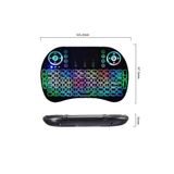 backlit Sepetine Gelsin Mini Klavye Led Işıklı Kablosuz Bluetooth Mini Türkçe Klavye Mouse Smart Tv Box