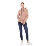 Backpacker Kadın Sweatshirt Kapüşonlu Fermuarlı Bej Bej S