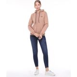 Backpacker Kadın Sweatshirt Kapüşonlu Fermuarlı Bej - M / Regular