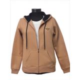 Backpacker Kadin Sweatshirt Kapusonlu Fermuarli Bej