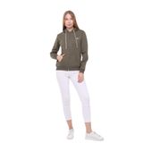 Backpacker Kadın Sweatshirt Kapüşonlu Fermuarlı Haki Haki S
