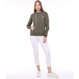 Backpacker Kadın Sweatshirt Kapüşonlu Fermuarlı Haki - M / Regular