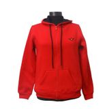 Backpacker Kadin Sweatshirt Kapusonlu Fermuarli Kirmizi