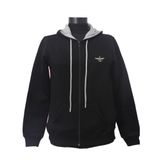 Backpacker Kadın Sweatshirt Kapüşonlu Fermuarlı Siyah Siyah L