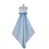 Bacodeseta Elefun Friends 3D Kapüşonlu Bebek Havlusu – 3D Fil Nakışlı,Soft Cotton, 80x90 cm, 0–12 Ay (MAVİ)