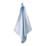 Bacodeseta Giraffe Garden Kapüşonlu Bebek Havlusu – Zürafa Nakışlı,Soft Cotton, 75x80 cm, 0–12 Ay (Mavi)