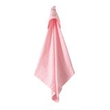 Bacodeseta Giraffe Garden Kapüşonlu Bebek Havlusu – Zürafa Nakışlı,Soft Cotton, 75x80 cm, 0–12 Ay (Pembe)