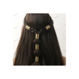 Bacoss Bohem Saç Halkası-Saç Küpesi Seti Silindir Model 5 'li Hair Charms (BC-1221 )